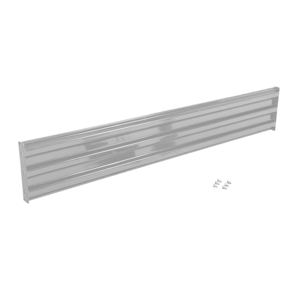 Vestil Bolt-On Style Guard Rail 9 Ft Silver GR-F3R-BO-9-SL - main